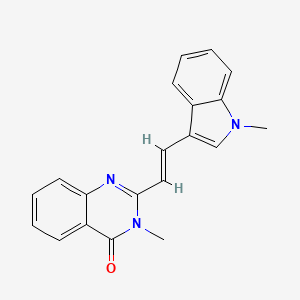 molecular formula C20H17N3O B3905364 3-methyl-2-[2-(1-methyl-1H-indol-3-yl)vinyl]-4(3H)-quinazolinone 