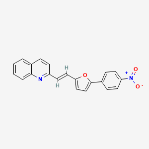 molecular formula C21H14N2O3 B3905371 2-{2-[5-(4-nitrophenyl)-2-furyl]vinyl}quinoline 