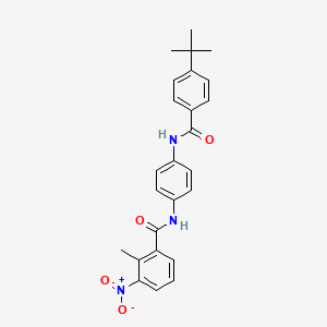 N-{4-[(4-tert-butylbenzoyl)amino]phenyl}-2-methyl-3-nitrobenzamide