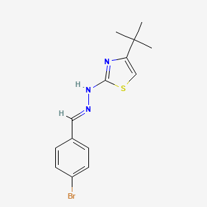 4-bromobenzaldehyde (4-tert-butyl-1,3-thiazol-2-yl)hydrazone