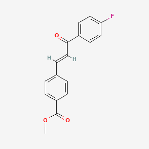 molecular formula C17H13FO3 B3905446 methyl 4-[3-(4-fluorophenyl)-3-oxo-1-propen-1-yl]benzoate 