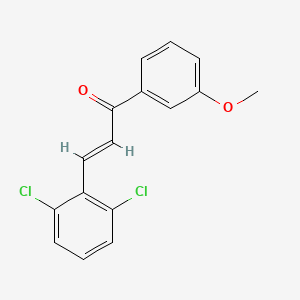 molecular formula C16H12Cl2O2 B3905454 3-(2,6-dichlorophenyl)-1-(3-methoxyphenyl)-2-propen-1-one 
