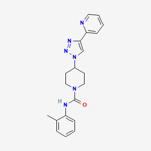 molecular formula C20H22N6O B3905477 N-(2-methylphenyl)-4-(4-pyridin-2-yl-1H-1,2,3-triazol-1-yl)piperidine-1-carboxamide 