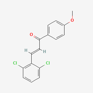 molecular formula C16H12Cl2O2 B3905484 3-(2,6-dichlorophenyl)-1-(4-methoxyphenyl)-2-propen-1-one 