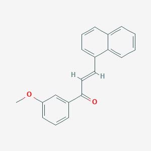 molecular formula C20H16O2 B3905494 1-(3-methoxyphenyl)-3-(1-naphthyl)-2-propen-1-one 