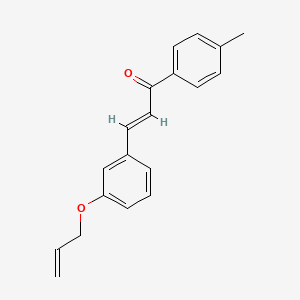 molecular formula C19H18O2 B3905514 3-[3-(allyloxy)phenyl]-1-(4-methylphenyl)-2-propen-1-one 