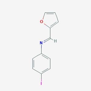 molecular formula C11H8INO B390554 N-(2-furylmethylene)-N-(4-iodophenyl)amine 