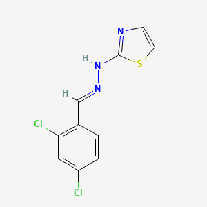 molecular formula C10H7Cl2N3S B3905577 2,4-dichlorobenzaldehyde 1,3-thiazol-2-ylhydrazone 