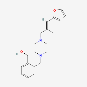 molecular formula C20H26N2O2 B3905587 [2-({4-[(2E)-3-(2-furyl)-2-methylprop-2-en-1-yl]piperazin-1-yl}methyl)phenyl]methanol 
