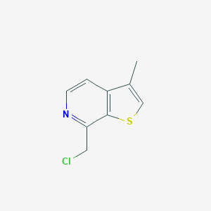 molecular formula C9H8ClNS B039056 7-(Chloromethyl)-3-methylthieno[2,3-c]pyridine CAS No. 120009-96-3