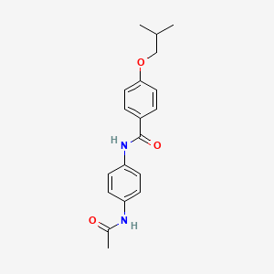 molecular formula C19H22N2O3 B3905654 N-[4-(acetylamino)phenyl]-4-isobutoxybenzamide 