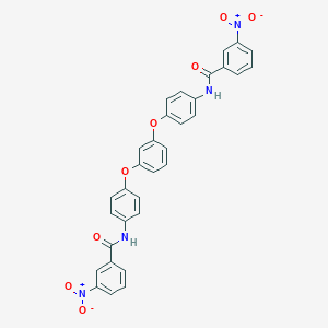 3-nitro-N-(4-{3-[4-({3-nitrobenzoyl}amino)phenoxy]phenoxy}phenyl)benzamide