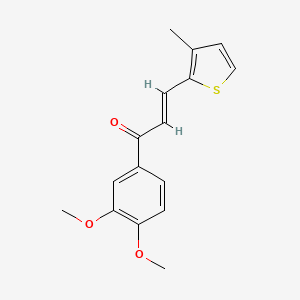 1-(3,4-dimethoxyphenyl)-3-(3-methyl-2-thienyl)-2-propen-1-one