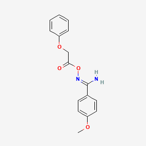 4-methoxy-N'-[(phenoxyacetyl)oxy]benzenecarboximidamide