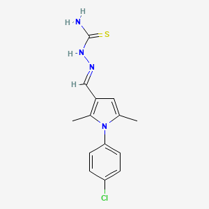 1-(4-chlorophenyl)-2,5-dimethyl-1H-pyrrole-3-carbaldehyde thiosemicarbazone