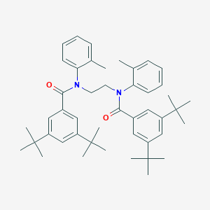 3,5-ditert-butyl-N-{2-[(3,5-ditert-butylbenzoyl)-2-methylanilino]ethyl}-N-(2-methylphenyl)benzamide