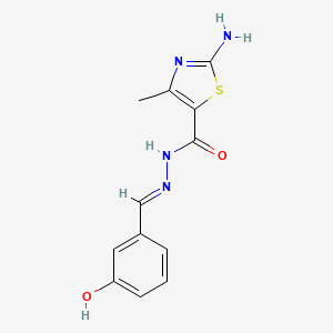 2-amino-N'-(3-hydroxybenzylidene)-4-methyl-1,3-thiazole-5-carbohydrazide