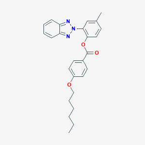 2-(2H-1,2,3-benzotriazol-2-yl)-4-methylphenyl 4-(hexyloxy)benzoate