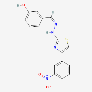 3-hydroxybenzaldehyde [4-(3-nitrophenyl)-1,3-thiazol-2-yl]hydrazone