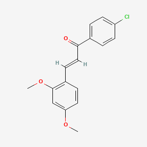 molecular formula C17H15ClO3 B3905721 1-(4-chlorophenyl)-3-(2,4-dimethoxyphenyl)-2-propen-1-one CAS No. 30929-47-6