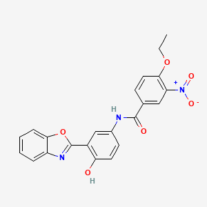 N-[3-(1,3-benzoxazol-2-yl)-4-hydroxyphenyl]-4-ethoxy-3-nitrobenzamide