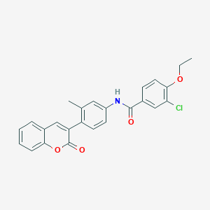 3-chloro-4-ethoxy-N-[3-methyl-4-(2-oxo-2H-chromen-3-yl)phenyl]benzamide