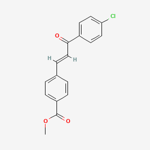 molecular formula C17H13ClO3 B3905792 methyl 4-[3-(4-chlorophenyl)-3-oxo-1-propen-1-yl]benzoate 