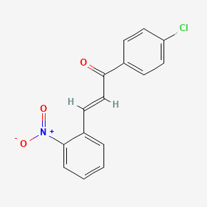 molecular formula C15H10ClNO3 B3905794 1-(4-氯苯基)-3-(2-硝基苯基)-2-丙烯-1-酮 