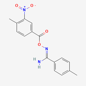 4-methyl-N'-[(4-methyl-3-nitrobenzoyl)oxy]benzenecarboximidamide