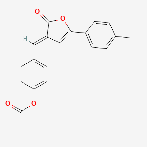 4-{[5-(4-methylphenyl)-2-oxo-3(2H)-furanylidene]methyl}phenyl acetate