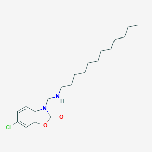 molecular formula C20H31ClN2O2 B390582 6-chloro-3-[(dodecylamino)methyl]-1,3-benzoxazol-2(3H)-one 