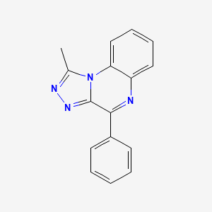 molecular formula C16H12N4 B3905820 1-methyl-4-phenyl[1,2,4]triazolo[4,3-a]quinoxaline CAS No. 19848-88-5