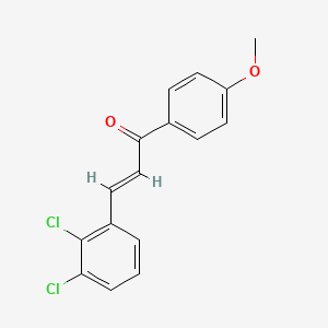 molecular formula C16H12Cl2O2 B3905856 3-(2,3-dichlorophenyl)-1-(4-methoxyphenyl)-2-propen-1-one 