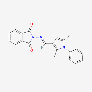 2-{[(2,5-dimethyl-1-phenyl-1H-pyrrol-3-yl)methylene]amino}-1H-isoindole-1,3(2H)-dione