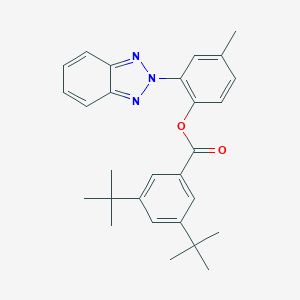 molecular formula C28H31N3O2 B390587 2-(2H-benzotriazol-2-yl)-4-methylphenyl 3,5-di-tert-butylbenzoate 