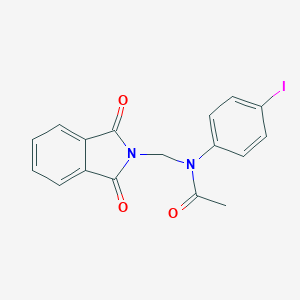 molecular formula C17H13IN2O3 B390589 N-[(1,3-dioxo-1,3-dihydro-2H-isoindol-2-yl)methyl]-N-(4-iodophenyl)acetamide 