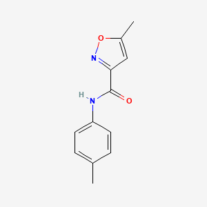 molecular formula C12H12N2O2 B3905890 5-methyl-N-(4-methylphenyl)-3-isoxazolecarboxamide 