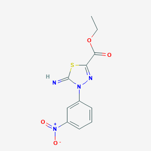 Ethyl 4-{3-nitrophenyl}-5-imino-4,5-dihydro-1,3,4-thiadiazole-2-carboxylate