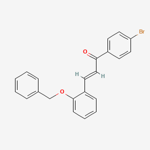 molecular formula C22H17BrO2 B3905903 3-[2-(benzyloxy)phenyl]-1-(4-bromophenyl)-2-propen-1-one 