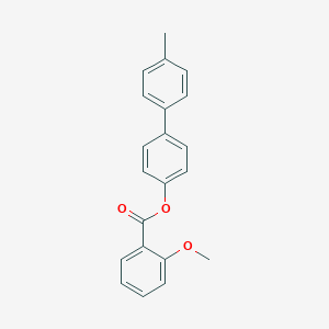 molecular formula C21H18O3 B390592 4'-Methyl[1,1'-biphenyl]-4-yl 2-methoxybenzoate 