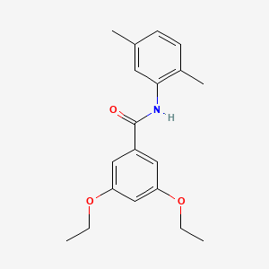 molecular formula C19H23NO3 B3905930 N-(2,5-dimethylphenyl)-3,5-diethoxybenzamide 