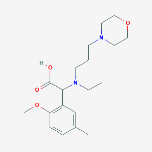 [ethyl(3-morpholin-4-ylpropyl)amino](2-methoxy-5-methylphenyl)acetic acid