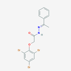 molecular formula C16H13Br3N2O2 B390595 N'-(1-phenylethylidene)-2-(2,4,6-tribromophenoxy)acetohydrazide 