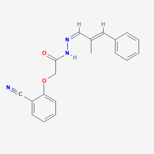 2-(2-cyanophenoxy)-N'-(2-methyl-3-phenyl-2-propenylidene)acetohydrazide