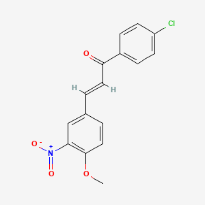 1-(4-chlorophenyl)-3-(4-methoxy-3-nitrophenyl)-2-propen-1-one