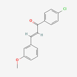 molecular formula C16H13ClO2 B3906008 1-(4-chlorophenyl)-3-(3-methoxyphenyl)-2-propen-1-one 