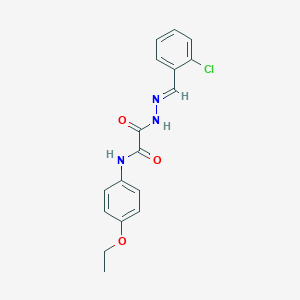 2-[2-(2-chlorobenzylidene)hydrazino]-N-(4-ethoxyphenyl)-2-oxoacetamide