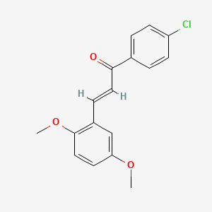 molecular formula C17H15ClO3 B3906024 1-(4-chlorophenyl)-3-(2,5-dimethoxyphenyl)-2-propen-1-one CAS No. 93330-35-9