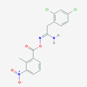 2-(2,4-dichlorophenyl)-N'-[(2-methyl-3-nitrobenzoyl)oxy]ethanimidamide