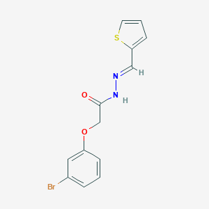 molecular formula C13H11BrN2O2S B390610 2-(3-bromophenoxy)-N'-(2-thienylmethylene)acetohydrazide 